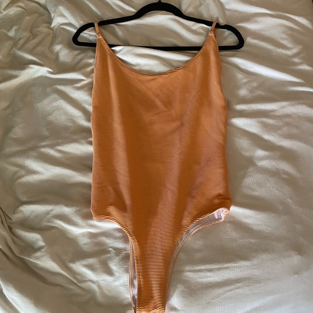 Free People Coral One Piece Swimsuit